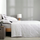 Jogo de Cama Queen Buddemeyer Damask Square Cetim 300 fios - Cinza Light