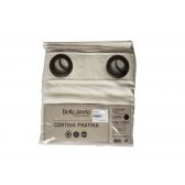 Cortina Blackout  2,6 x 2,3 m Bella Janela Pratika Lisa Slim - Areia