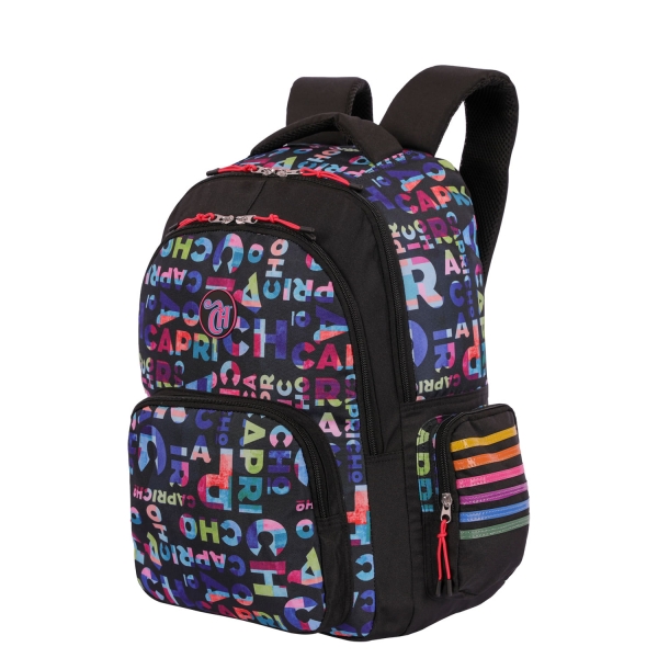 Mochila Sestini 2 Compartimento Capricho Party - Preto