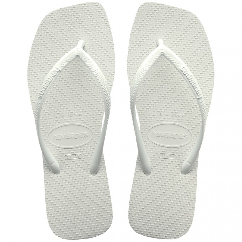 Chinelo Feminino Havaianas Slim Square - Branco